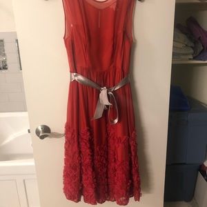 Red Anthropology Dress